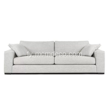 Moderne hjoeddeistige Sitka Mist Grey Fabric Sofa